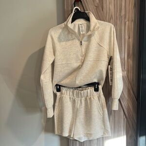 RBX Cream Track Pants & Joggers Set